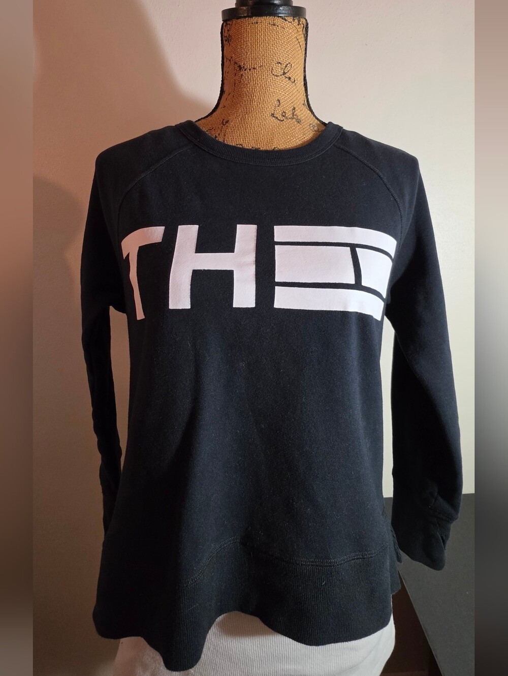 Tommy Hilfiger Black Sweatshirt with White Graphic